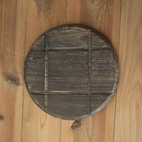 Placemat Septum Pot Holder Natural Paulownia Wood Food Septum Home Decoration Photo Props