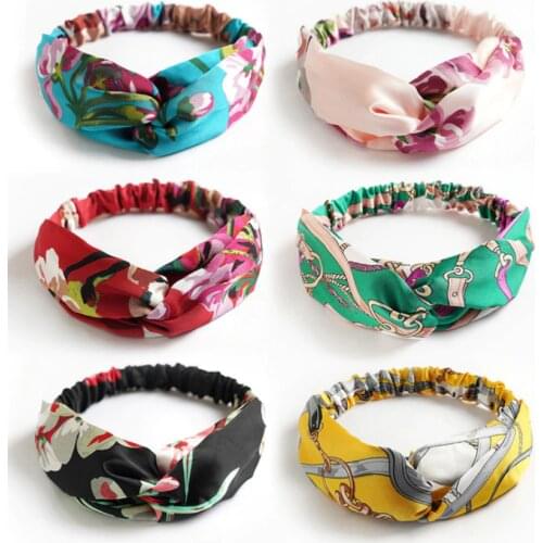 Girl Headband 50pcs New Fashion Hair Bands Bohemian Elastic Hair Band For Ladies Head Band Hair Accessories Free Shipping