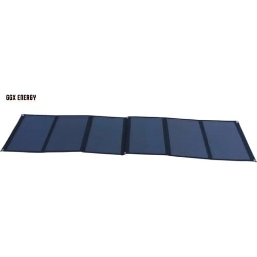 GGX ENERGY 120Watt SUNPOWER Folding Solar Panel Charger Cloth Bag for Laptop/12V Battery Portable Power for Camper 4WD Tourer RV