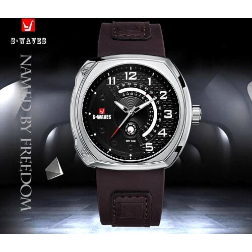 Мужские серебряные часы SWAVES China At AliExpress