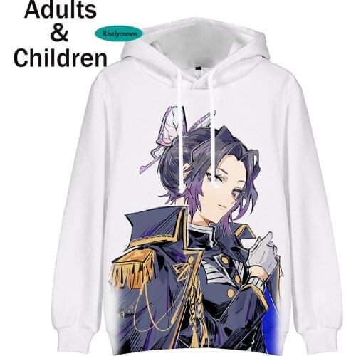 Mens /Womens New Rholycrown Kimetsu No Yaiba Hoodie 3D Sweatshirt Hoodie 3D Print Hooded Kids Demon Killer Pullover Coats