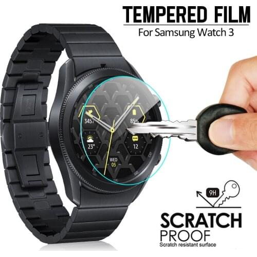 1/2/3 pcs for Samsung Galaxy Watch3 45mm 41mm Tempered Glass Screen Protector Protective Film Guard Anti Explosion Anti-shatter
