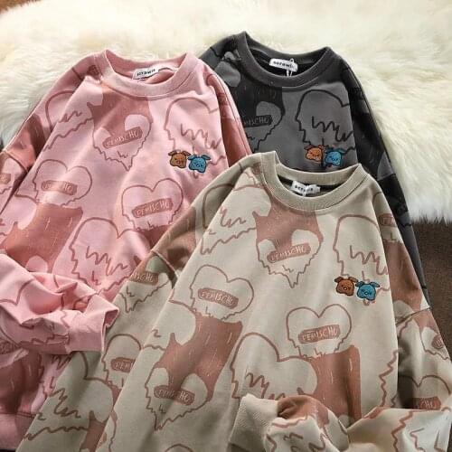 Punk Goth Funny Graphic Sweatshirt Women Oversized Casual Streetwear Teens Clothes 2021 Autumn Harajuku Fashion Long Sleeve Tops