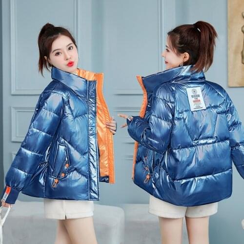 Down jacket womens short thickened Student Korean womens jacket Winter jacket bread clothing fashion 2106