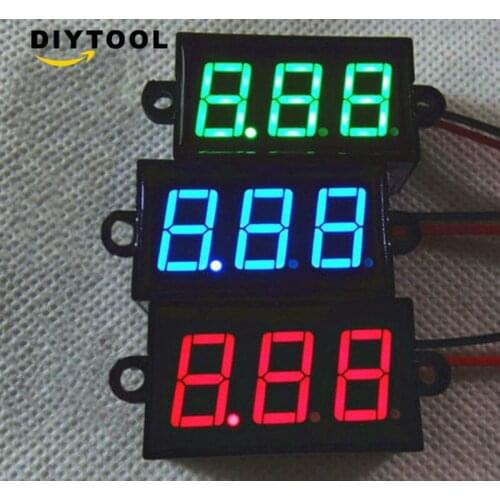 0.56 DC 3.5-30V Mini Waterproof Digital LED Voltmeter Volt Meter 12V Car Moto Range Auto Electric Voltage Ammeter