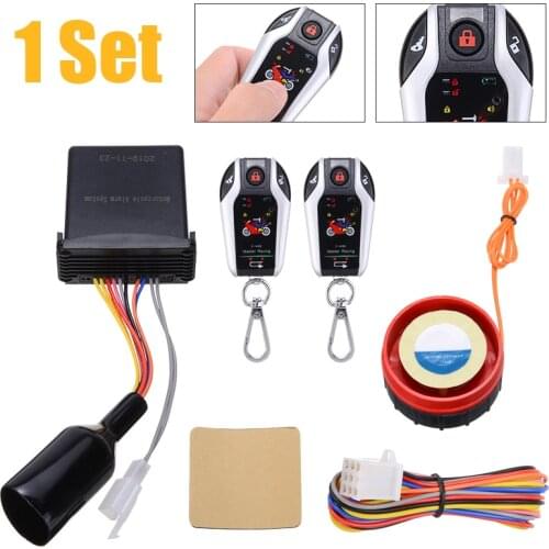 1Set Two Way Motorcycle Scooter Alarm Anti-theft System Burglary Alarm Security Device Remote Control Engine Start Stop