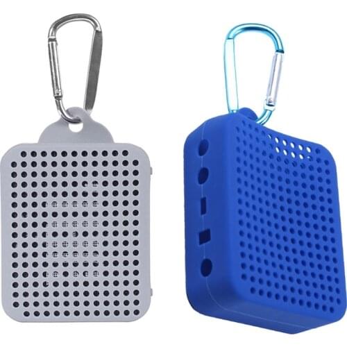2x Protective Silicone Cover Case for Jbl Go 2 Go2 Bluetooth Speaker Skin Protector Sleeve W Carabiner Not Affect the Sound Qual