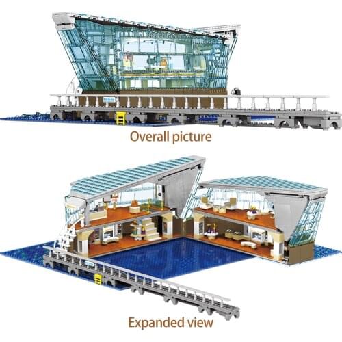 2531PCS City Street View LED Light Shopping Store Building Blocks Creator Architecture Friends House Figures Bricks Toys For Kid