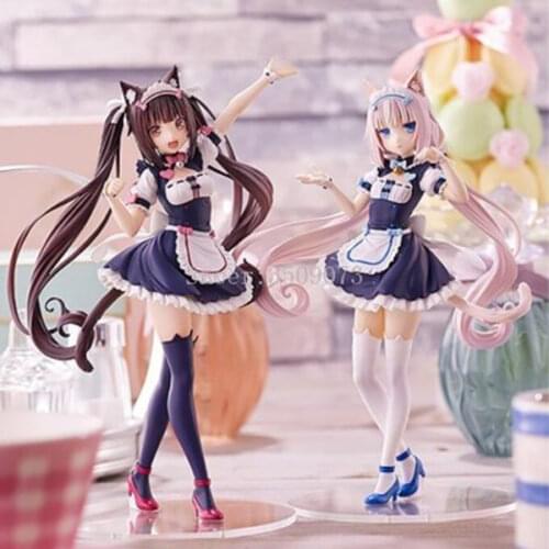 17cm Nekopara Anime Figure Parade Vanilla Chocola Sexy Girl Figure Vanilla Chocola PVC Action Figure Collectible Model Doll Toys