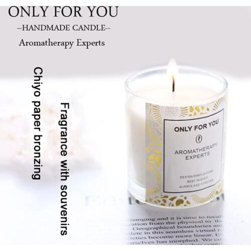 American style Qiandai paper bronzing fragrance essential oil aromatherapy romantic candle cup girl gift with souvenir