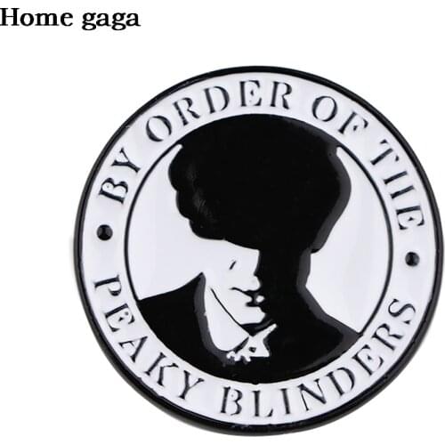 DB574 Peaky Blinders Cartoon Zinc Tie Pins Backpack Clothes Brooches for Men Women Hat Decoration Badge Medal