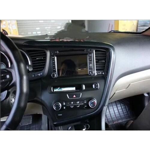 For KIA K5 2011-2015 2PCS Wood ABS Chrome Car Dashboard Trim Console Panel Molding Cover Accessories Car Styling