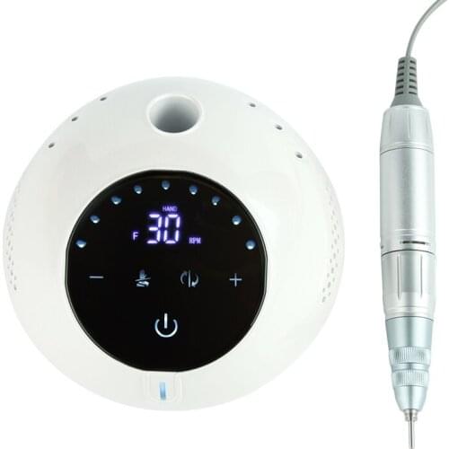 Electric Nail Drill Machine 30000RPM 35W Nail File LED Display Nail Tools Manicure Machine Nail Drill Bits Polisher set
