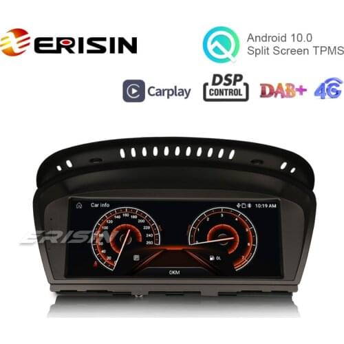 Erisin 3160i 8.8" IPS Android 10.0 Car OEM CD Player GPS Stereo Carplay Radio for BMW CIC 5er E60 E61 E63 E64 3er E90 E91 E92 E3