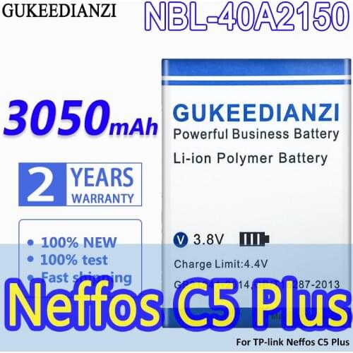 GUKEEDIANZI NBL-40A2150 3050mAh High Capacity Battery For TP-link Neffos C5 Plus