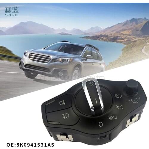Scjyrxs Chrome Automatic Front Headlight Fog Lamp Switch For A4 A5 Q5 8k0941531as 8k0 941 531al 8k0 941 531 As 8k0 941 531as