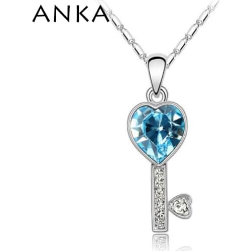 ANKA Hot Sale New Arrival Classic Crystals Lots Sale Womens Body Key Pendant Necklace Crystals from Austria #83072
