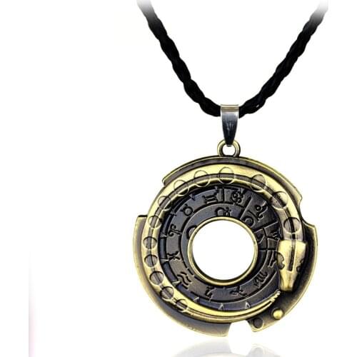 Hot Game Assassins Creed Connor Kenway Amulet Serpent Snake Alloy Necklace Pendant Chain Cosplay Jewelry Accessories