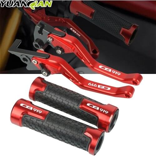 Motorcycle Accessories Brake Clutch Levers Handlebar Grip Handle Set for Honda CB919 CB 919 2001 2002 2003 2004 2005 2006-2008