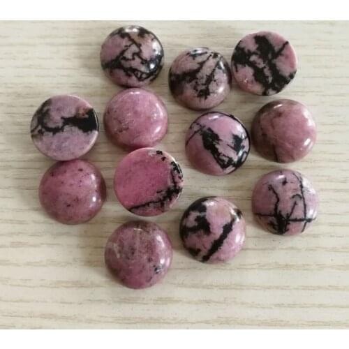 Fashion natural Rhodochrosite round cabochon 16mm beads good quality for jewelry making 30pcs/lot Wholesale free shipping