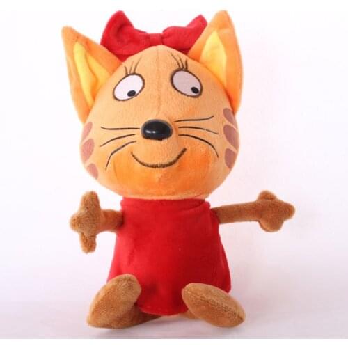 Happy Kitten Stuffed Cat Plush Toys Cartoon Animals Soft Doll Kids Infants Gifts 20CM Creative 3 Types Avalible