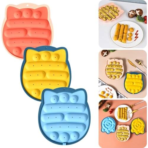 Sausage Maker Mold Silicone Sausage Mold 10 Cavities Homemade Hot Dog Maker Heat Resistant Non Stick Baby Kitchen Food Mold