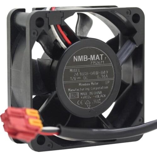 Brand New For NMB 2410SB-04W-B49 12V 0.14 radiating cooling fan 6025 for washer washing machine computer board