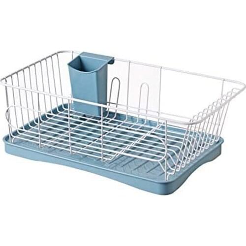 Dish Drying Rack with Drainboard,Dish Rack,Dish Drainer Drain for Kitchen Counter with Removable Cutlery Tray
