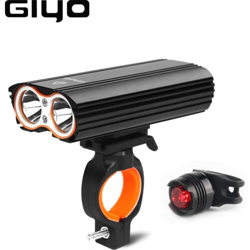 GIYO Bicycle Bike Light Front 2400Lm Headlight 2 Battery T6 Leds Bicycle Light Cycling Lamp Lantern Flashlight for Bicycle Bike