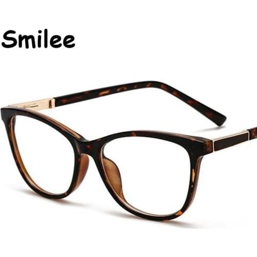 Leopard Cat Eye Glasses 2020 Women Vintage Blue Light Blocking Glasses Spring hinge eyeglass frames for women Plastic Eyewear