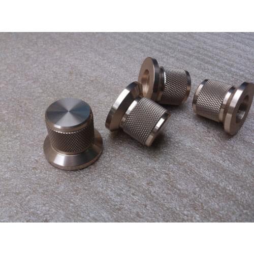 1PCS D30*H25 Knurled full Aluminum Volume knob amplifier knob gold color-sn