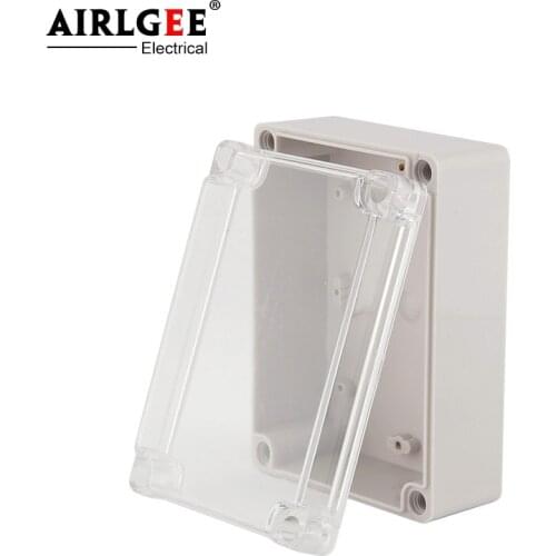 175*125*75mm outdoor transparent cover waterproof junction box electric control box plastic box monitoring box mounted