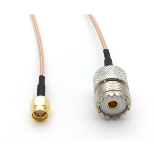 20pcs UHF SO239 Female PL259 To SMA Male Plug Crimp RG316 Cable wholesale
