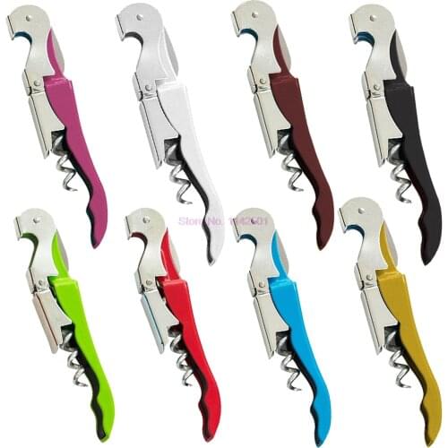 200pcs Stainless Steel Cork Screw Corkscrew MultiFunction Wine Cap Opener OK Beer Bottle Opener Kitchen Bar Tools Accessories
