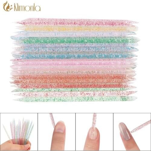 25/50/100Pcs Nail Fork Cuticle Pusher Remover Nail Art Designs Sticks Drill Dotting Removal Manicure Pedicure Care Tools