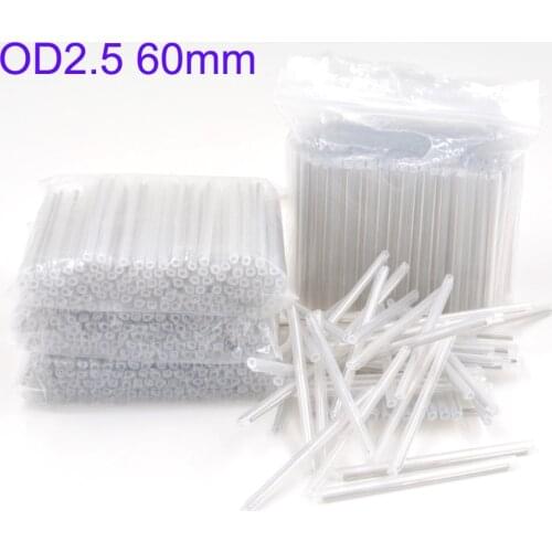 2500pcs/lot Dia 2.5mm 60mm Fiber Optic Fusion Splice Protector Sleeves ,Heat Shrinkable Tube Free Shipping