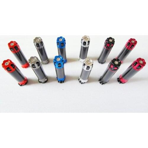 7/8" 22mm Universal Motorcycle Bike CNC Aluminum Carbon Fiber Hand Grips For GSXR GSX-R 1000 600 750 GSF CBR ZXR