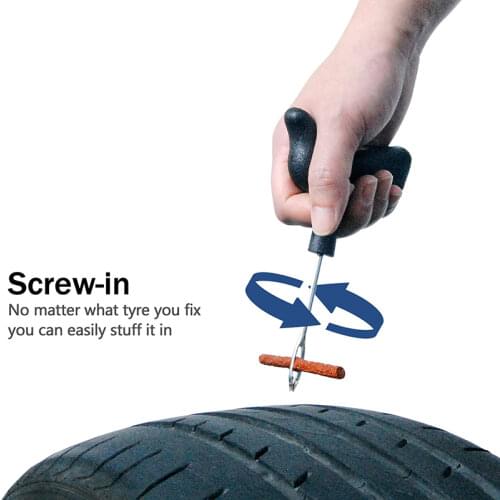 8PCS Car Tire Repair Tool Tire Repair Kit Studding Tool Set Auto Bike Tubeless Tire Repair Puncture Plug Garage Car Accessories
