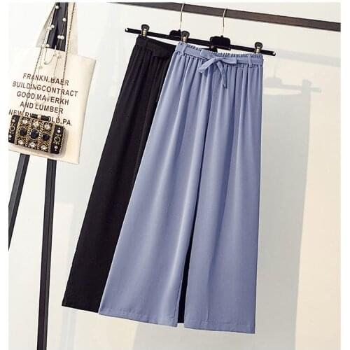 A279-Summer trendy one button skinny pants wide leg pants