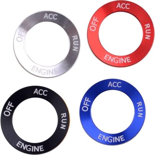 Aluminum Front Engine Switch Start Stop Button Cover Trim Ring Car Fit for Dodge Challenger Charger 2015 2016 2017 2018 2019