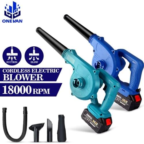 Cordless Electric Air Blower 2 In 1 Vacuum Cleannig Blower Blowing & Suction Leaf Computer Dust Collector For Makita 18V Battery