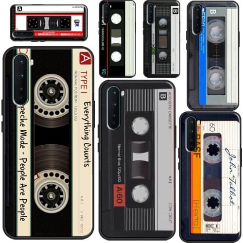 Vintage Cassette Tape Retro Case For OPPO A15 A91 A83 A3S A5S A1K Find X3 Pro A52 A72 A53 A31 A9 A5 2020 Back Cover