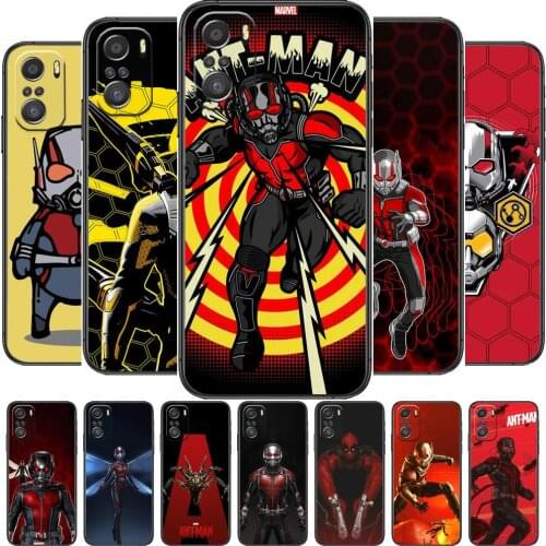 Marvel Ant-Man cartoon Phone Case For XiaoMi Redmi Note 10 9 9s 8 7 6 5 A Pro s T Black Cover Silicone Back Pre style