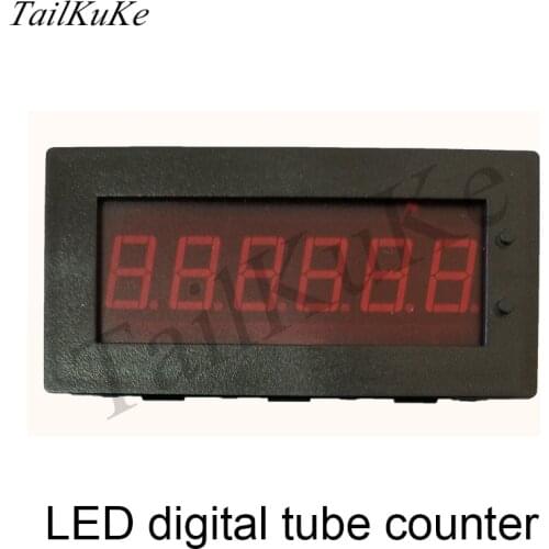 LED Digital Tube Counter Electronic Counter Pipeline Counter Large Screen Counter