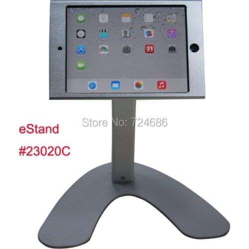 For mini iPad table holder hard case with lock desktop stand mount retail restaurant menu ording shop bank hotel trade fair