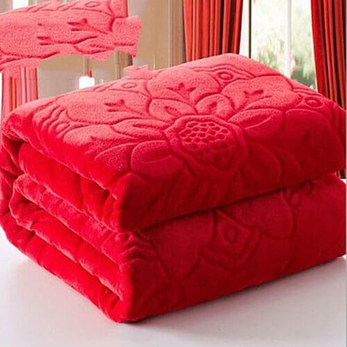 Double Coral Fleece Blanket for Bed Lamb Flannel Blanket Quilt Winter Warm Bedspread Bed Cover Sofa Throw Blanket Drop Shipping