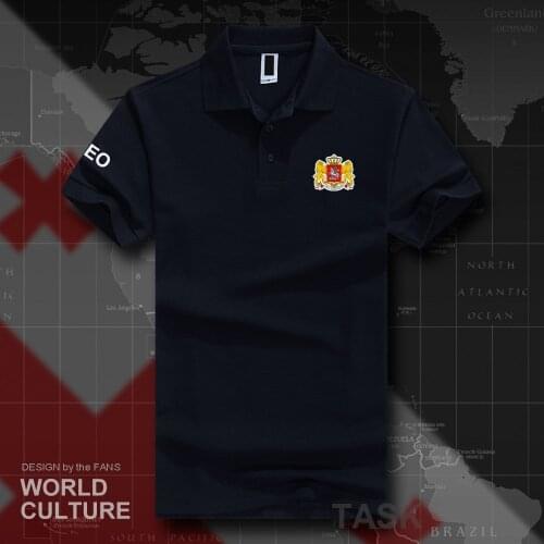 Georgia polo shirts men short sleeve white brands printed for country 2018 cotton nation team flags new fashion GEO Georgian 20