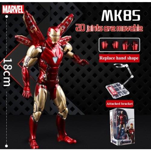 Marvel Avengers Endgame Iron Man Mk85 Ironman Pepper Potts Mk49 Rescue Nano Weapon Set Tony Stark Action Figure Gifts Original