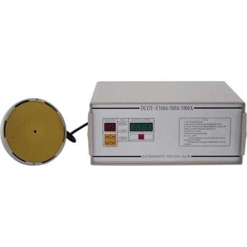 HZPK DCGY-1000 mini hand plastic glass jar can cap lid aluminum foil heat hot induction packaging sealer sealing machine