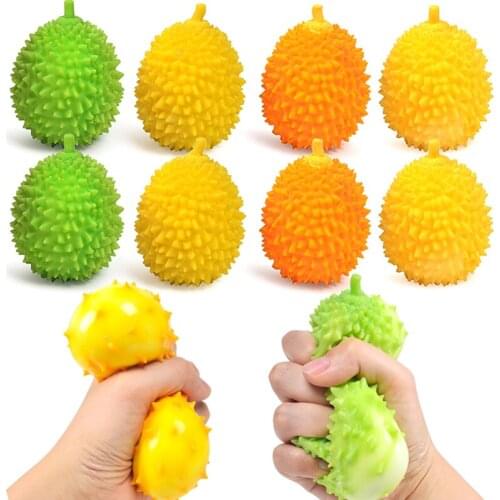 Antistress Toys Durian Pinch Music Fake Fruit Decompression Vent Artifact Mood Autism Kids Adult Play Vent Toys For Gifts Unzip